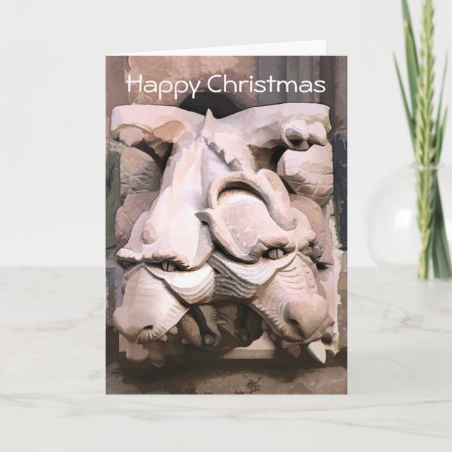 CARTES POUR FÊTES ANNUELLES GARGOYLES (Devant)