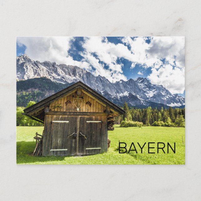 Cartes Pour Fêtes Annuelles Garmisch Partenkirchen Bavaria Alpes Panorama (Devant)
