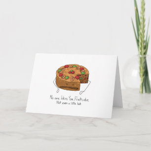 Cartes Pour Fêtes Annuelles Gâteau de fruits secs - personne vous aime