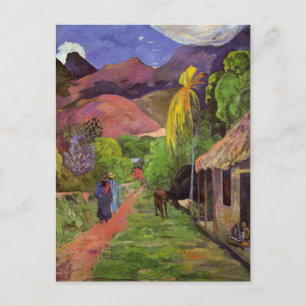 Cartes Pour Fêtes Annuelles Gauguin - Route à Tahiti