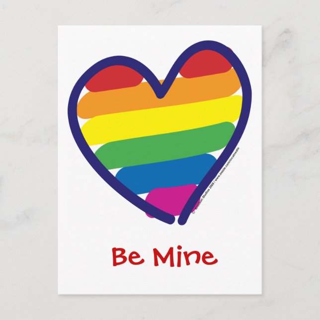 Cartes Pour Fêtes Annuelles Gay pride de la Saint Valentin (Devant)