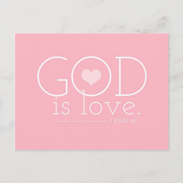 Cartes Pour Fêtes Annuelles GC Dieu est amour Valentine (Devant)