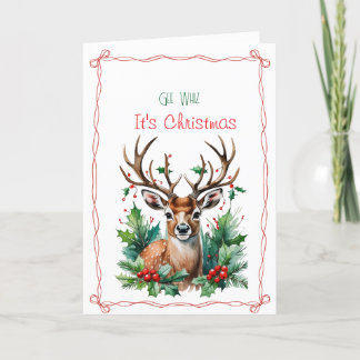 Cartes Pour Fêtes Annuelles Gee Whiz C'est Noël Folded Holiday Card