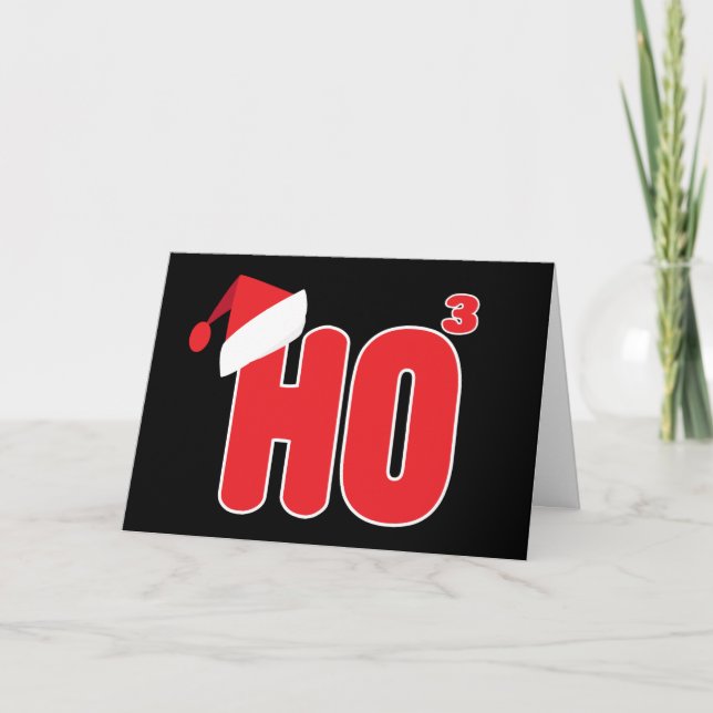 Cartes Pour Fêtes Annuelles Geek Nerdy Christmas Ho x3 Humour (Devant)