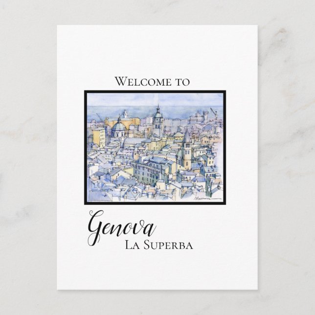 Cartes Pour Fêtes Annuelles Genova la superba (Devant)
