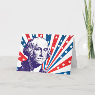Cartes Pour Fêtes Annuelles George Washington