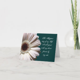 Cartes Pour Fêtes Annuelles Gerbera Daisy/ Demoiselle d'honneur