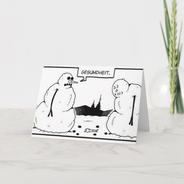 Cartes Pour Fêtes Annuelles Gesundheit (Devant)