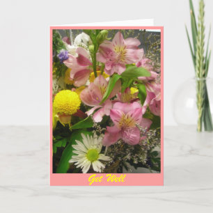 Cartes Pour Fêtes Annuelles Get Well Bouquet Card