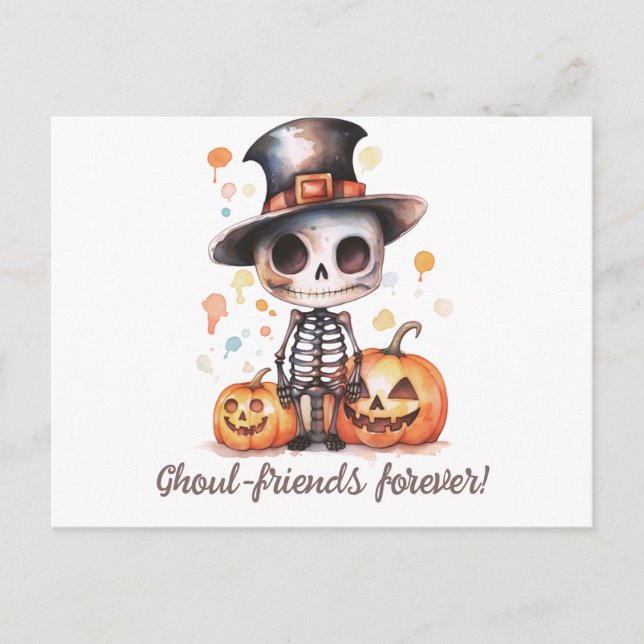 Cartes Pour Fêtes Annuelles Ghoul-friends Forever Ghoul Fun & Halloween modern (Devant)