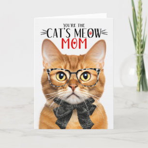 Cartes Pour Fêtes Annuelles Ginger Tabby Chat pour maman pour la fête des mère