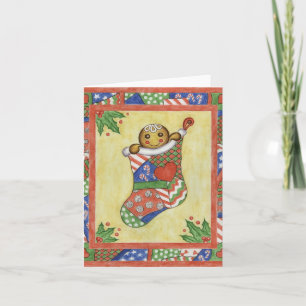 Cartes Pour Fêtes Annuelles Gingerbread curieux