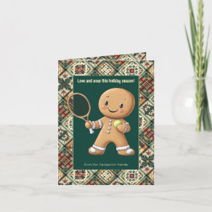 Cartes Pour Fêtes Annuelles Gingpain Tennis Grand Chelem 🎾 🎄 texte personnal