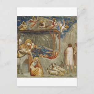 Cartes Pour Fêtes Annuelles Giotto di Bondone La Nativité Fine Art Collection