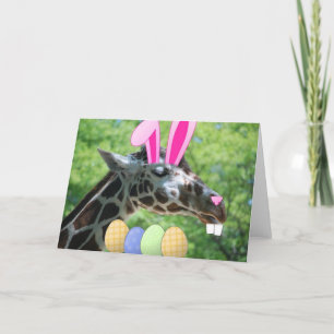 Cartes Pour Fêtes Annuelles Girafe de l'Est