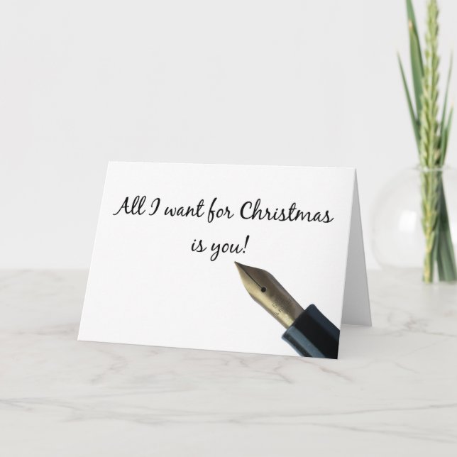 Cartes Pour Fêtes Annuelles Girlfriend All I want for Christmas card (Devant)