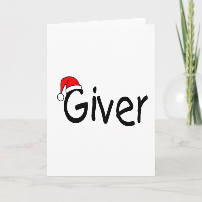 Cartes Pour Fêtes Annuelles Giver (Devant)