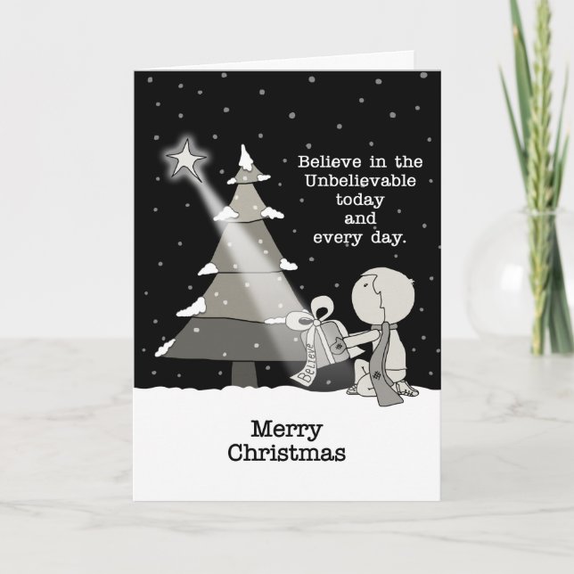 Cartes Pour Fêtes Annuelles Giver cadeau-Joyeux Noël (Devant)