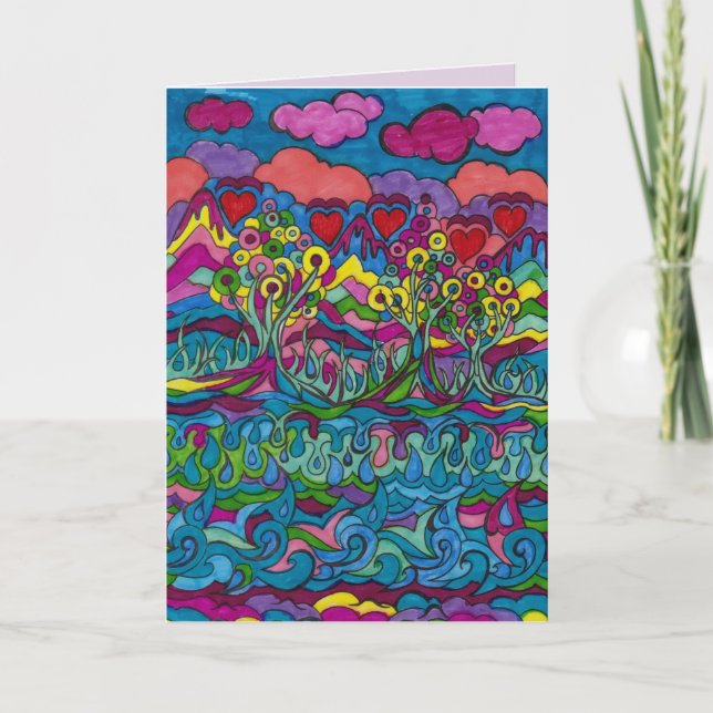 Cartes Pour Fêtes Annuelles Glad We're Together Dreamscape 1 Card (Devant)