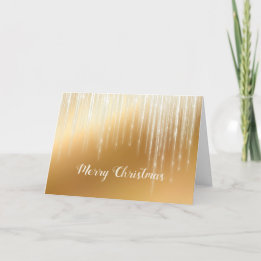 Cartes Pour Fêtes Annuelles Glam Or Blanc Icicles Noël
