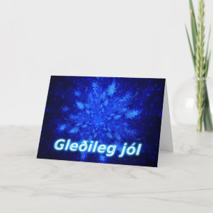 Cartes Pour Fêtes Annuelles Gleðileg jól - Snowburst