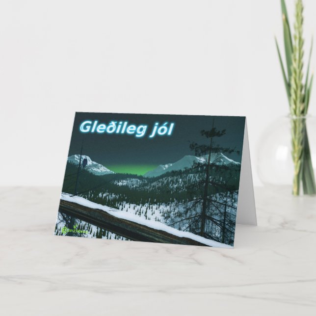 Cartes Pour Fêtes Annuelles Gleðileg Jól - Soirée silencieuse (Devant)