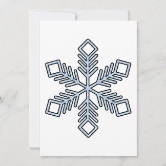 Cartes Pour Fêtes Annuelles Glitter Snowflake - Baby Blue Branches