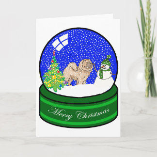 Cartes Pour Fêtes Annuelles globe de neige de bouffe de bouffe
