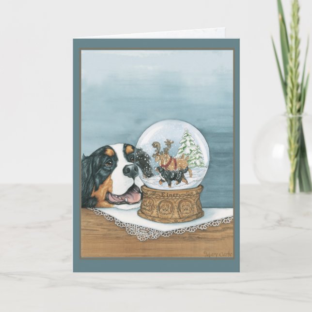 Cartes Pour Fêtes Annuelles Globe des neiges (Devant)