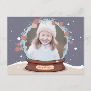 Cartes Pour Fêtes Annuelles Globe des neiges de Noël