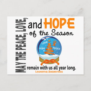 Cartes Pour Fêtes Annuelles Globe des neiges de Noël 1 leucémie