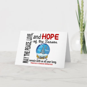 Cartes Pour Fêtes Annuelles Globe des neiges de Noël 1 Maladie de Parkinson