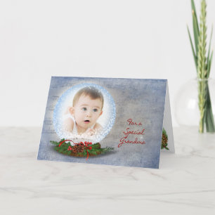 Cartes Pour Fêtes Annuelles Globe des neiges de Noël pour grand-mère