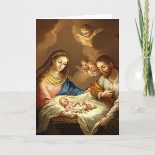 CARTES POUR FÊTES ANNUELLES GLOIRE À LA FAMILLE SAINTE (Devant)