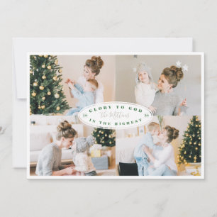 Cartes Pour Fêtes Annuelles Glory to God Label Religious Multiple Photo