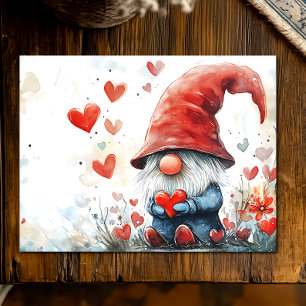 Cartes Pour Fêtes Annuelles Gnome de la Saint-Valentin