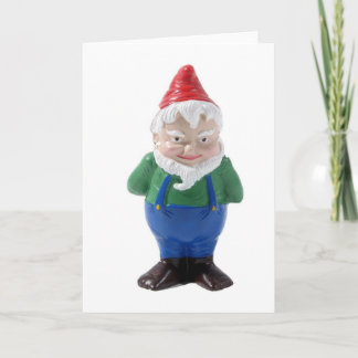 Cartes Pour Fêtes Annuelles Gnome debout