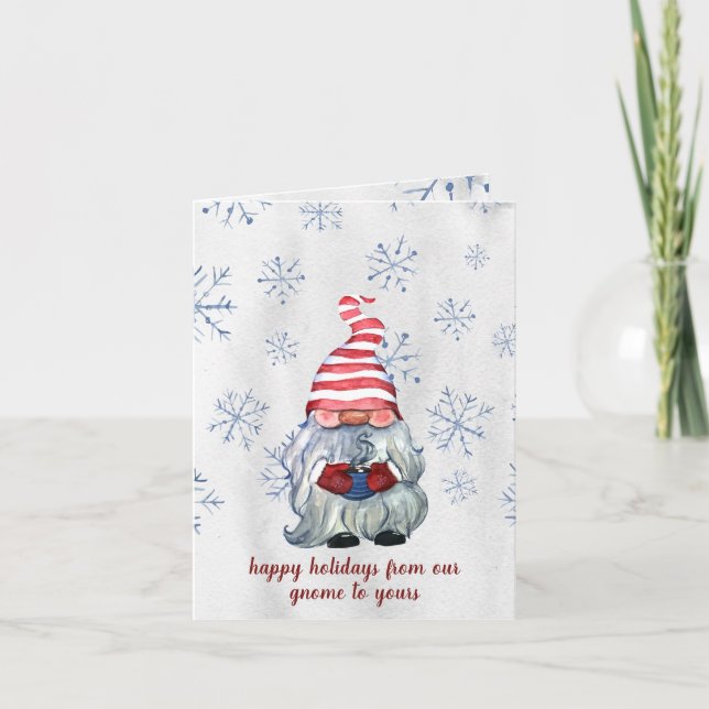 Cartes Pour Fêtes Annuelles Gnome Hygge d'hiver scandinave nordique (Devant)