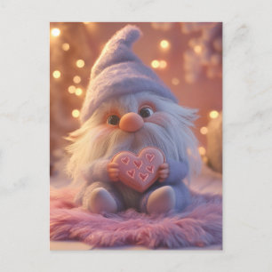 Cartes Pour Fêtes Annuelles Gnome mignonne avec coeur : Saint Valentin Design