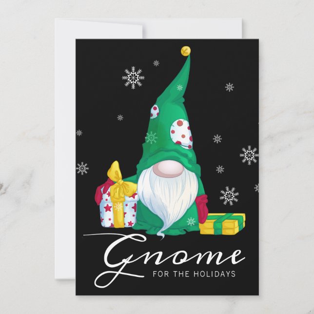 Cartes Pour Fêtes Annuelles Gnome pour les fêtes (Devant)