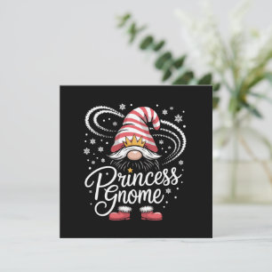 Cartes Pour Fêtes Annuelles Gnome princesse Gnomes de famille assortis Noël dr