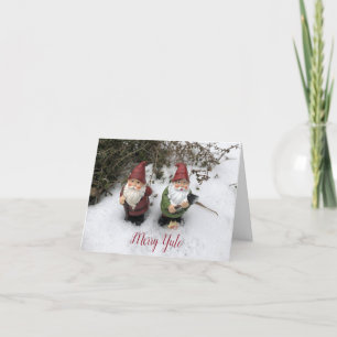 Cartes Pour Fêtes Annuelles Gnome Thyme - Joyeux Yule