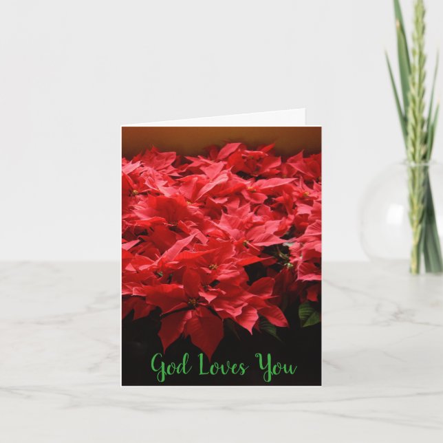Cartes Pour Fêtes Annuelles God Lots You Gospel Christmas Card (Devant)