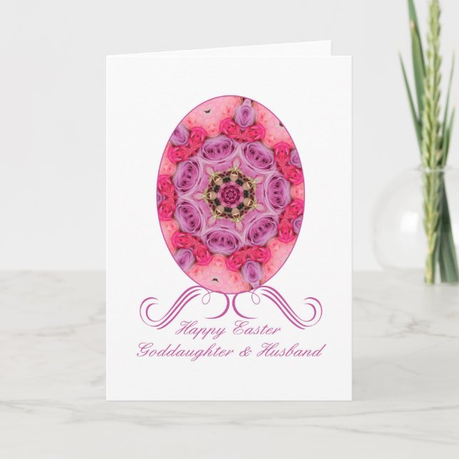 Cartes Pour Fêtes Annuelles Godgirl et mari heureux Pâques (Devant)