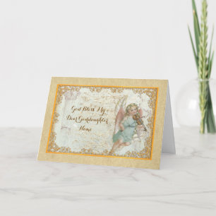 Cartes Pour Fêtes Annuelles Godgirl Vintage Art Angel Personnalisé