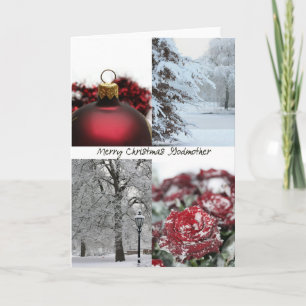 Cartes Pour Fêtes Annuelles Godmère Noël collage d'hiver