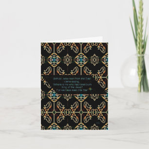 Cartes Pour Fêtes Annuelles Gold Frankincense Myrrh
