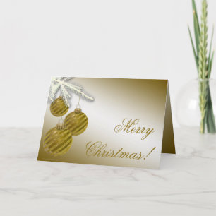 Cartes Pour Fêtes Annuelles Gold Glitter