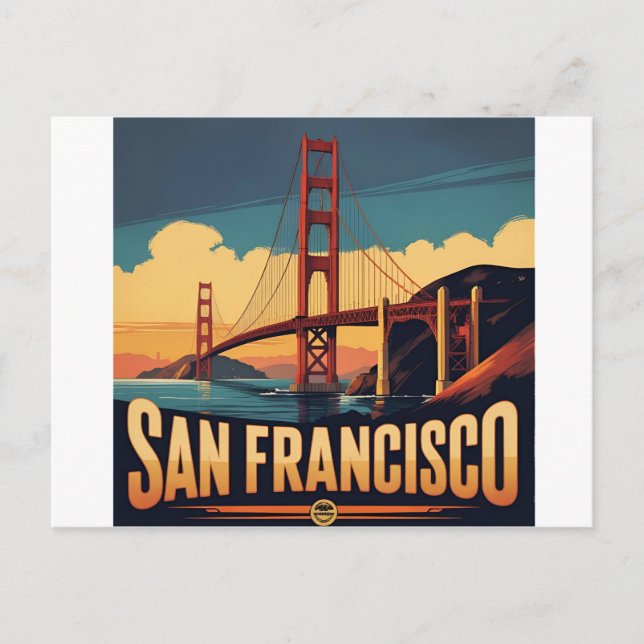 Cartes Pour Fêtes Annuelles Golden Gate Bridge (Devant)