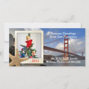 Cartes Pour Fêtes Annuelles Golden Gate Bridge Salutations